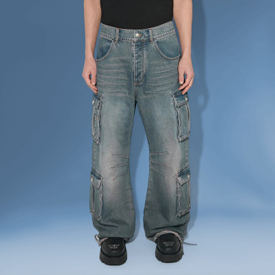 Chanjoye faded baggy Jeans | Urban fashion Jeans| High Quality Jeans