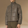 Chanjoye Custom Grid Thick Puffer Jacket | High Quality Cut Sew Padded Down Coat Winter