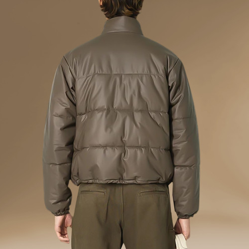 Chanjoye Custom Grid Thick Puffer Jacket | High Quality Cut Sew Padded Down Coat Winter