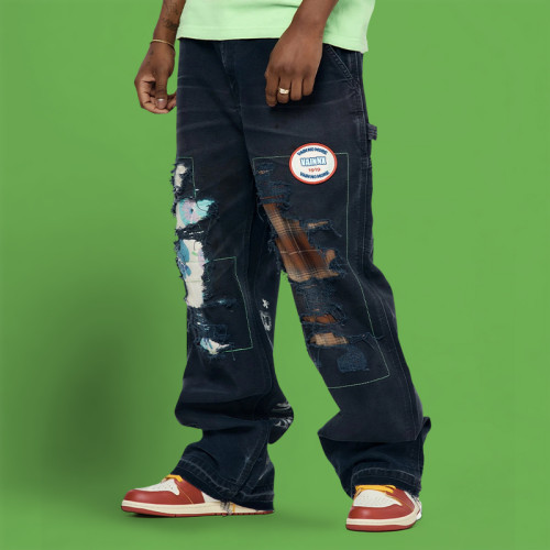 Chanjoye wide leg jeans | hip hop style Jeans | edgy fashion Jeans