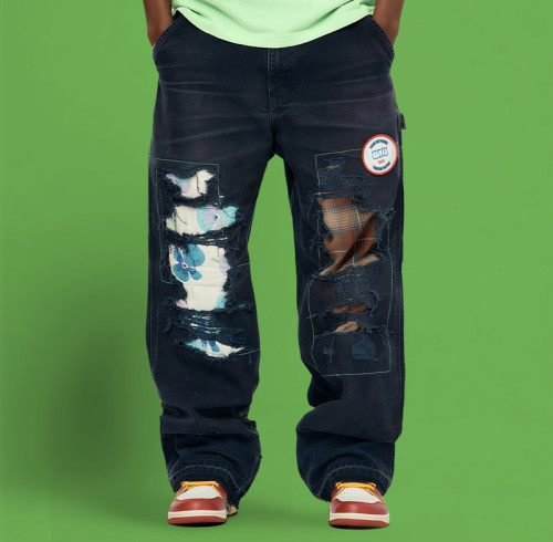 Chanjoye wide leg jeans | hip hop style Jeans | edgy fashion Jeans