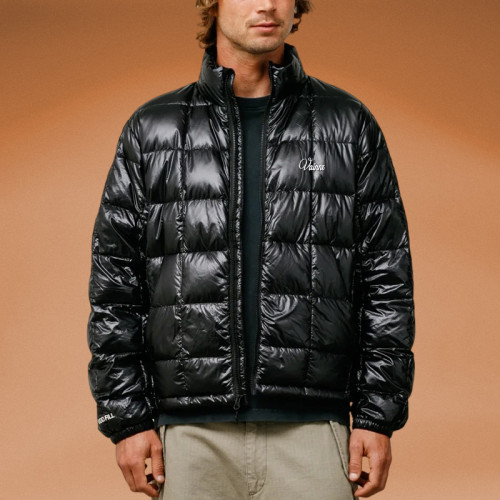 Chanjoye Custom Grid Thick Puffer Jacket | High Quality Cut Sew Padded Down Coat Winter