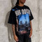 Chanjoye Custom Rhinestone Logo Print |  Vintage Heavyweight | Acid Washed Streetwear T-shirt