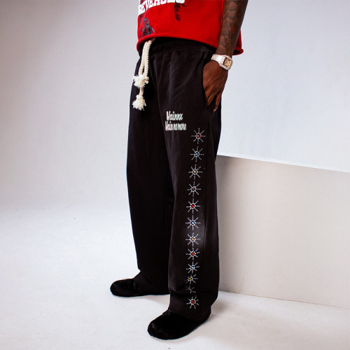 Chanjoye Custom Embroidered Logo | Fashion Streetwear Pants| Baggy Pants Men