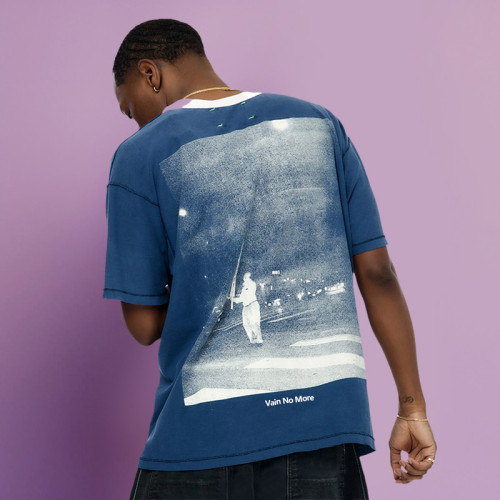 Chanjoye Vintage Oversize T-shirt | Custom Solid-color | Streetwear Self Improvement T-shirt