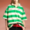 Chanjoye Wholesale Custom Logo | Striped Casual T-shirt | Embroidery Print Lapel T-shirts