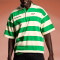 Chanjoye Wholesale Custom Logo | Striped Casual T-shirt | Embroidery Print Lapel T-shirts
