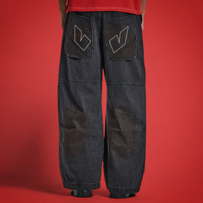 Chanjoye black washed jeans | Casual loose jeans | High Quality Jeans