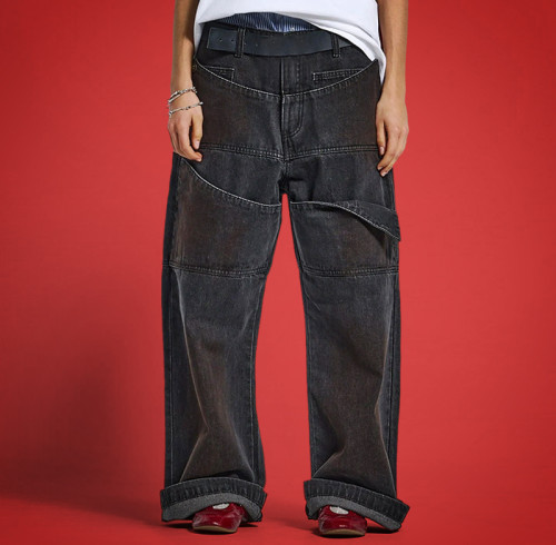 Chanjoye black washed jeans | Casual loose jeans | High Quality Jeans