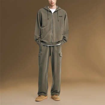 Chanjoye Manufacturer Custom Vintage Jogging Tracksuit Set | Zipper Hoodie | tracksuits for men