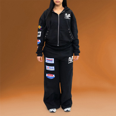 Chanjoye High-quality Embroidery Print | Patch Logo | Two-piece Sweatsuit