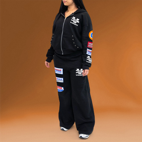 Chanjoye High-quality Embroidery Print | Patch Logo | Two-piece Sweatsuit