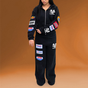 Chanjoye High-quality Embroidery Print | Patch Logo | Two-piece Sweatsuit