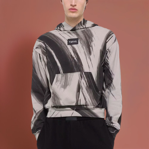 Chanjoye Cut and Sew Streetwear Custom Print Logos Heavy Weight Hoodie Cotton Hoodie Supplier
