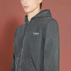 Chanjoye Custom Men's Zip-up Hoodie | Acid Washed | Vintage Heavyweight Streetwear