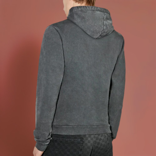 Chanjoye Custom Men's Zip-up Hoodie | Acid Washed | Vintage Heavyweight Streetwear