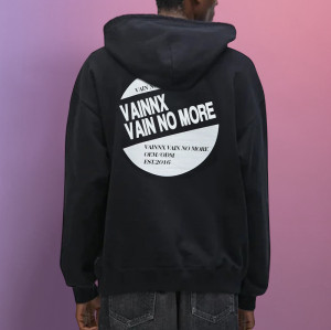 Chanjoye Cut and Sew Streetwear Custom Print Logos Heavy Weight Hoodie Cotton Solid Color Hoodie