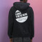 Chanjoye Cut and Sew Streetwear Custom Print Logos Heavy Weight Hoodie Cotton Solid Color Hoodie
