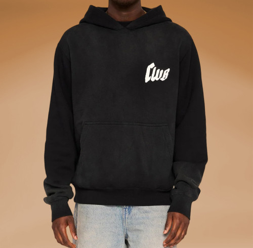 Chanjoye Cut and Sew Streetwear Custom Print Logos Thick Hoodie Cotton Vintage Color Hoodie