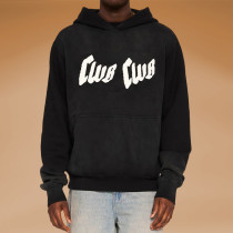 Chanjoye Cut and Sew Streetwear Custom Print Logos Thick Hoodie Cotton Vintage Color Hoodie