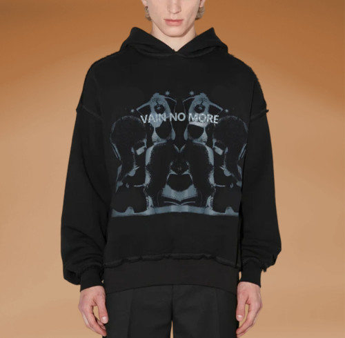 Chanjoye Thick Hoodie Custom Print logos Distressed Hoodie Cotton High Quality Hoodie Supplier