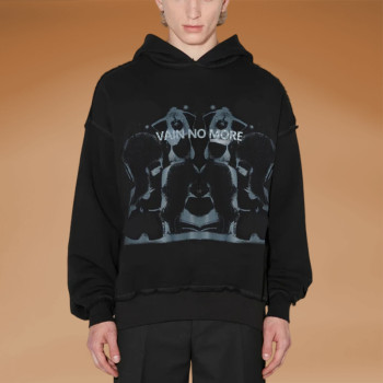 Chanjoye Thick Hoodie Custom Print logos Distressed Hoodie Cotton High Quality Hoodie Supplier