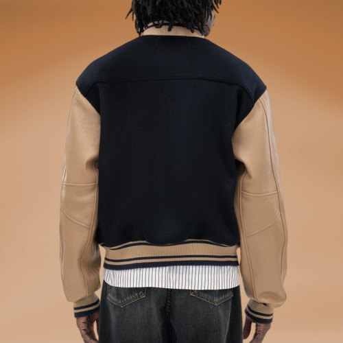Chanjoye Custom Letter Embroidery Logo | Patchwork Color Jacket | Jacket For Men