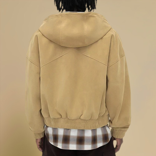 Chanjoye Custom Zipper Jacket | Acid Washed Vintage Streetwear Jacket | Jacket For Men