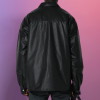 Chanjoye Custom Embroidery logo | Button - up Leather jacket | Jacket For Men