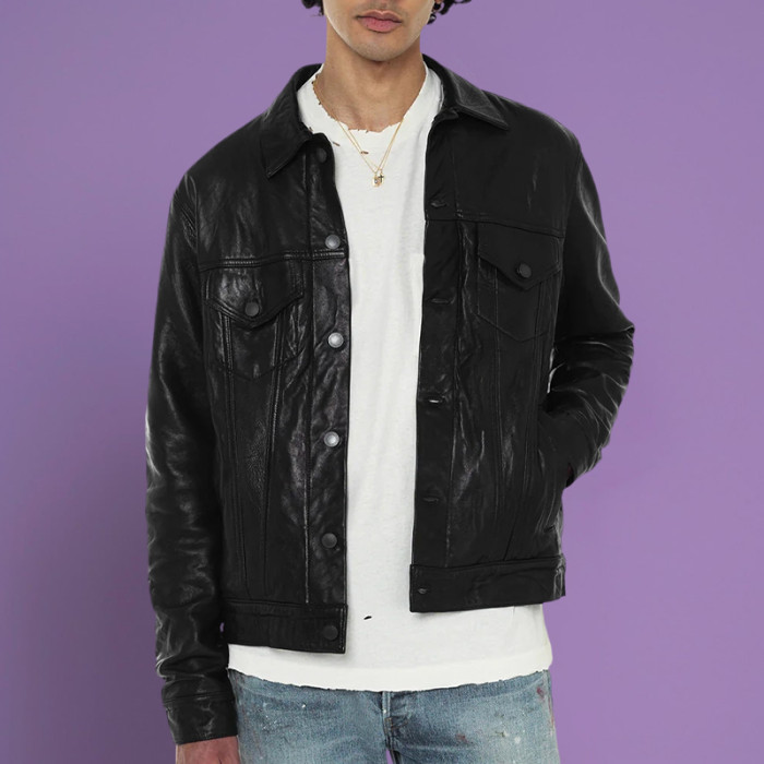 Chanjoye Custom Graphic Logo | Leather jacket Slim And waterproof | Jacket For Men