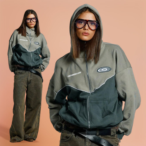 Chanjoye High Quality Custom Logo | Zipper jacket | Streetwear Sports Waterproof Jacket