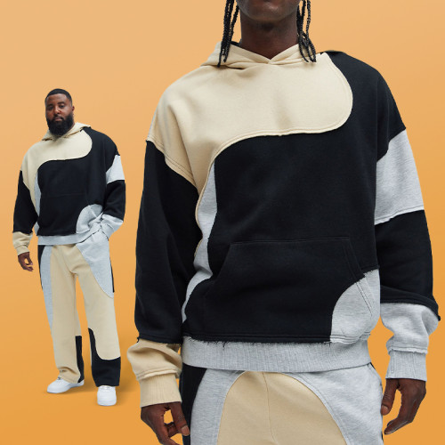 Chanjoye High Quality 100% Organic Cotton | Splicing Color Blocks | Tracksuit Factory