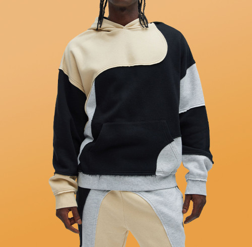 Chanjoye High Quality 100% Organic Cotton | Splicing Color Blocks | Tracksuit Factory