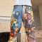 Custom 3D Embroidered Patch Logo Jeans | Vintage Baggy Straight-leg Pants | Streetwear Jeans