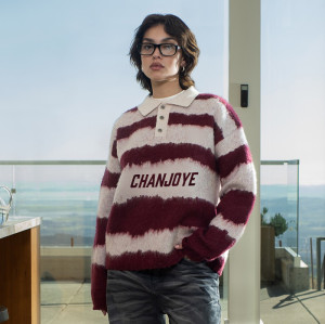 Custom Striped Sweater | OEM High Quality Polo Shirt | Knitted Fleece Embroidered Sweater