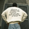Custom Letter Embroidery Printed Logo Sweater | Oversized Baggy Breathable Pullover | Men's Sweater
