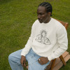 Custom Letter Embroidery Printed Logo Sweater | Oversized Baggy Breathable Pullover | Men's Sweater