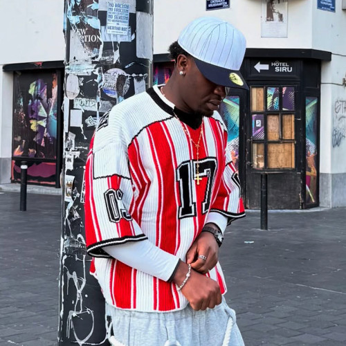 Custom Letter Embroidery Printed Logo Sweater | Oversized Baggy Breathable Pullover | Men's Sweater