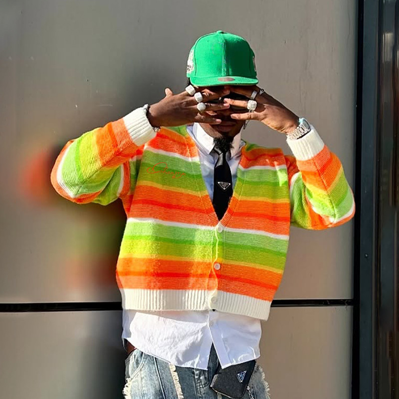 Breathable Striped Sweater