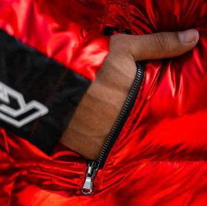 Custom Winter Polyester Down Jacket | Heated Gradient Designer Jacket | Windproof Warm Puffer jacket