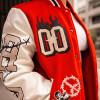 Custom Chenille Embroidered Jacket | Letterman Varsity Unisex's Jacket | Casual Leather Sleeve Jacket