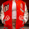Custom Chenille Embroidered Jacket | Letterman Varsity Unisex's Jacket | Casual Leather Sleeve Jacket