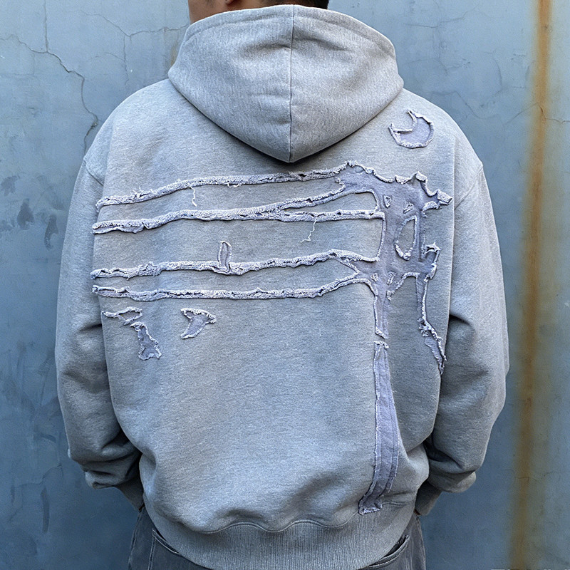Custom Distressed Hoodie