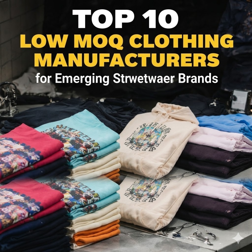 Top 10 Low MOQ Clothing Manufacturers for Emerging Streetwear Brands