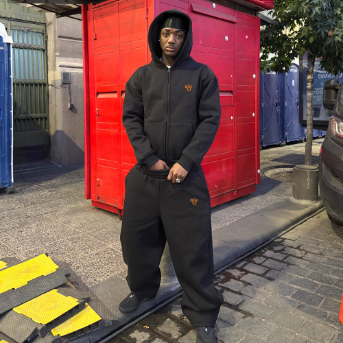 Custom Sport Jogging Tracksuit | Zipper Hoodie Baggy Pants Set | Tracksuit For Men | Chanjoye Manufacturer
