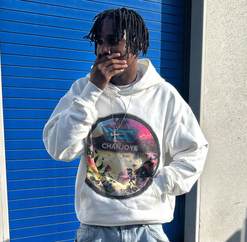Custom DTG Print Logo Hoodie | Heavyweight 100% Cotton Hoodie | Vintage Streetwear Hoodie