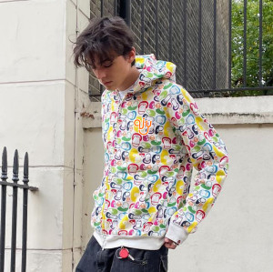 Custom Logo Zip up Hoodie | Heavyweight Oversized Hoodie | Full-pattern Printing Hoodie