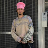 Custom Logo Knitted Sweater | Graffiti Print Oversized Sweater | High Quality Sweater Manufacture