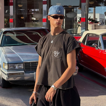 Chanjoye Custom Crop Fit T-shirt | Vintage Heavyweight Cotton Tee | Streetwear Designer T-shirt