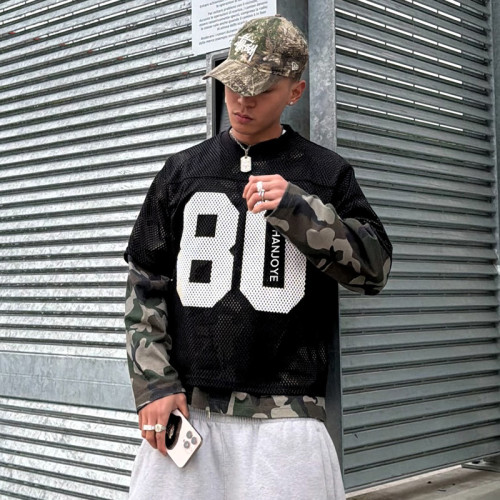 Chanjoye Custom Printed T Shirt | Soccer Jersey Oversized Mesh Tee | Lightweight  T-Shirt